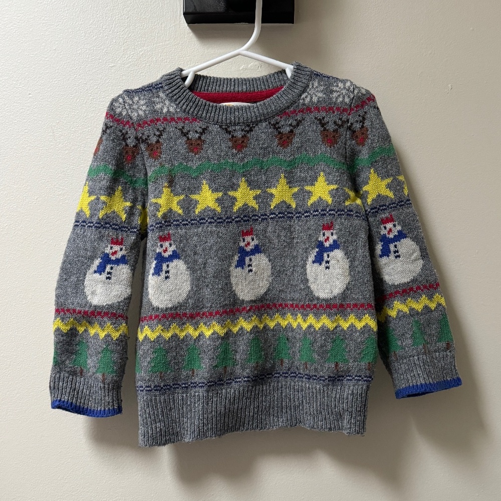 Holiday Sweater with Snowmen